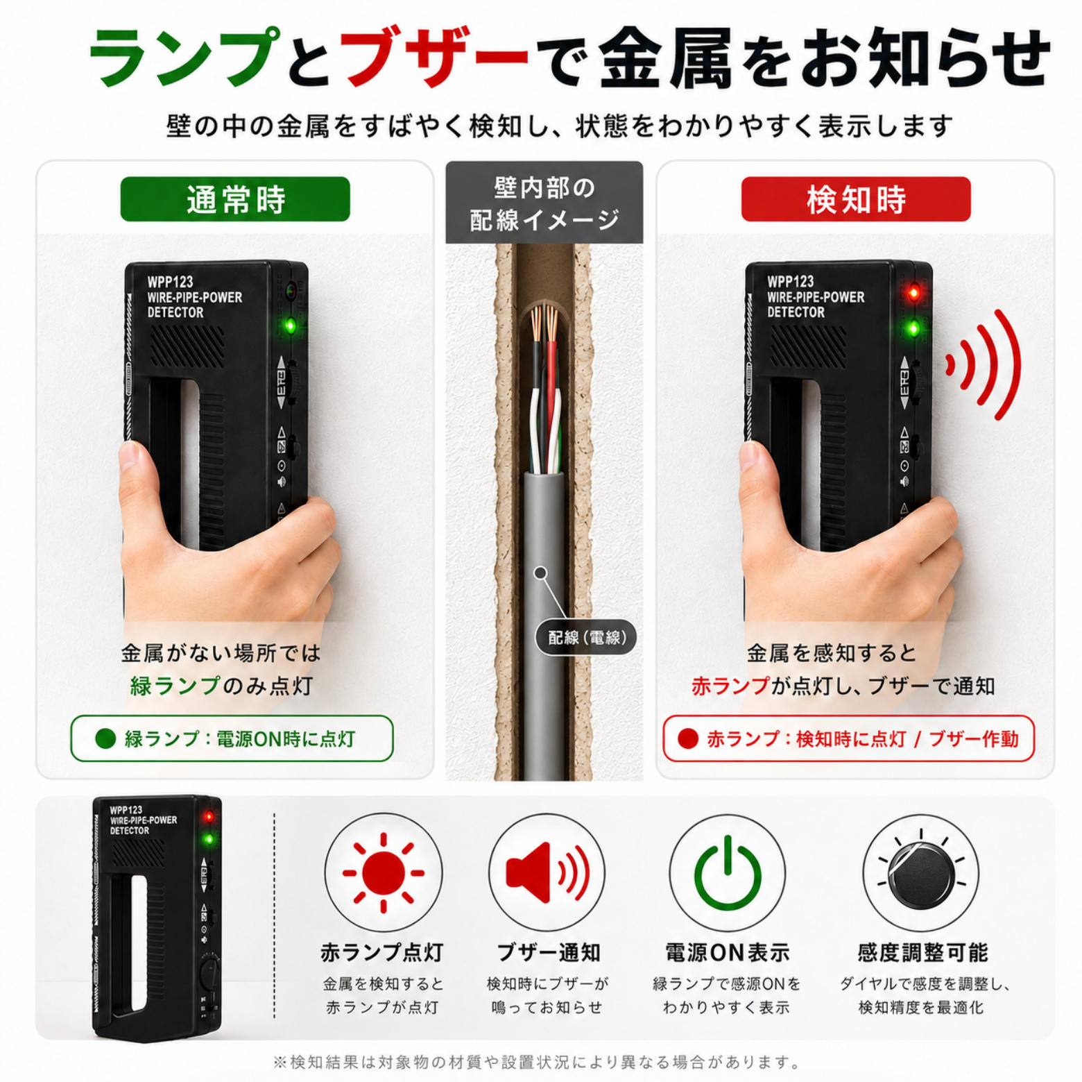 カードサーチ機 金属探知機 9V電池付き トレ...の詳細画像5