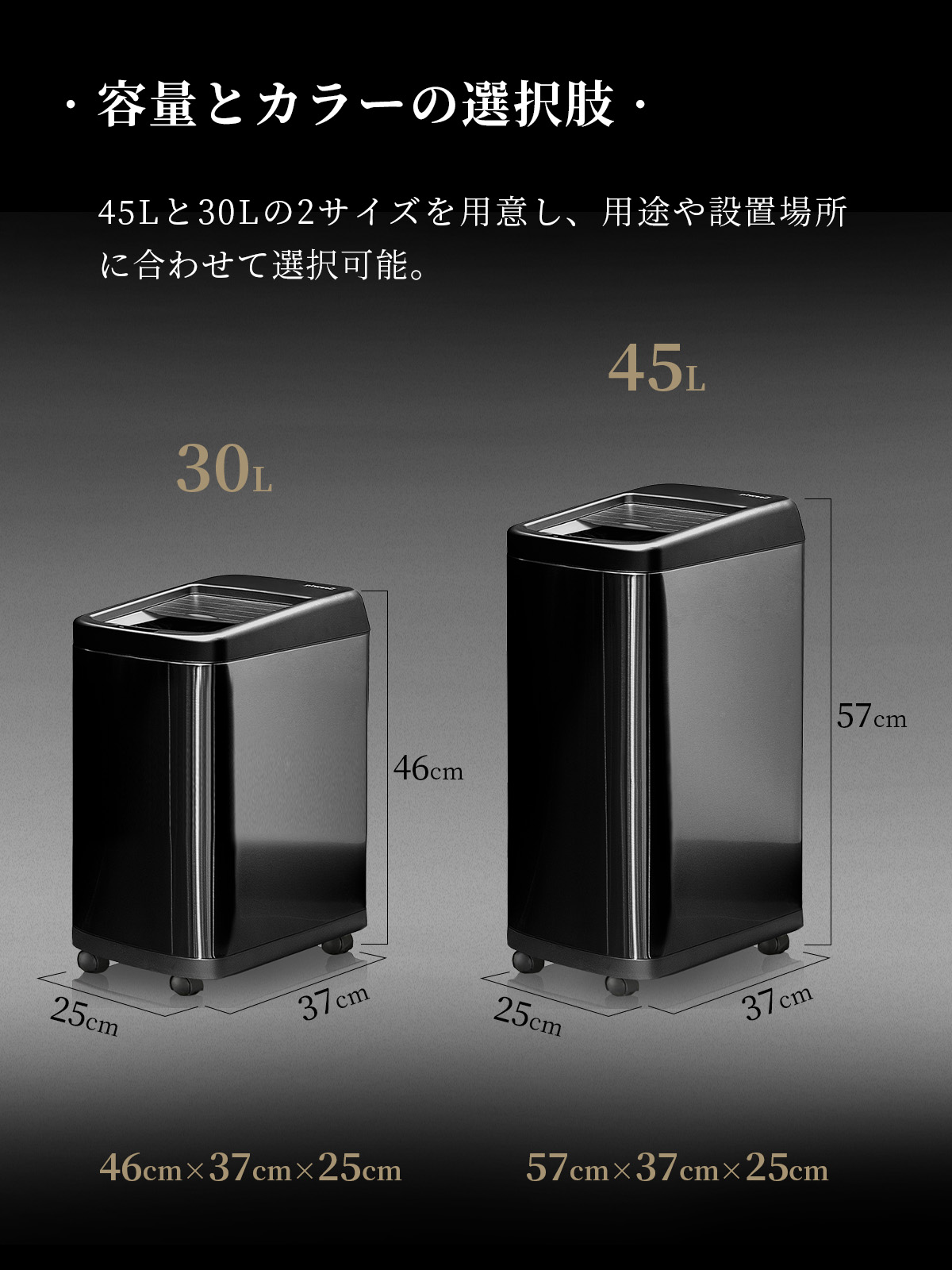 30L / 45L ゴミ箱 ダストボックス おしゃれ ふた付き 45リットル 自動