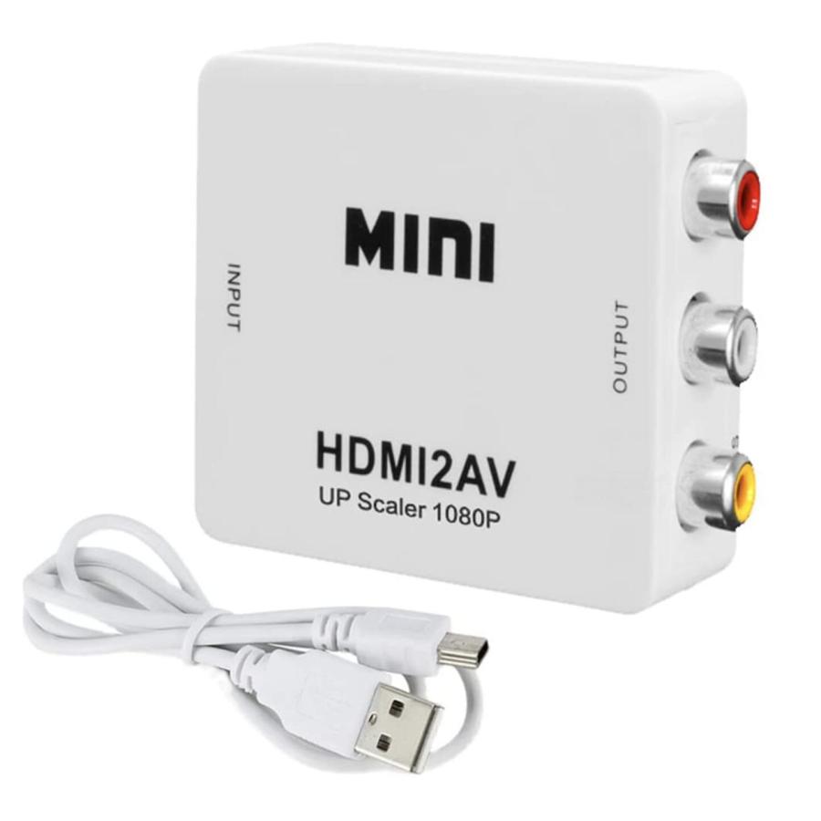 HDMI to RCA 変換 アダプター コンバーター アナログAV コンポジット 1080P 対応 NTSC 切り替え 音声出力  ゲーム 車　カーナビ テレビ PS5　PS4  スイッチなど｜light-pc｜03