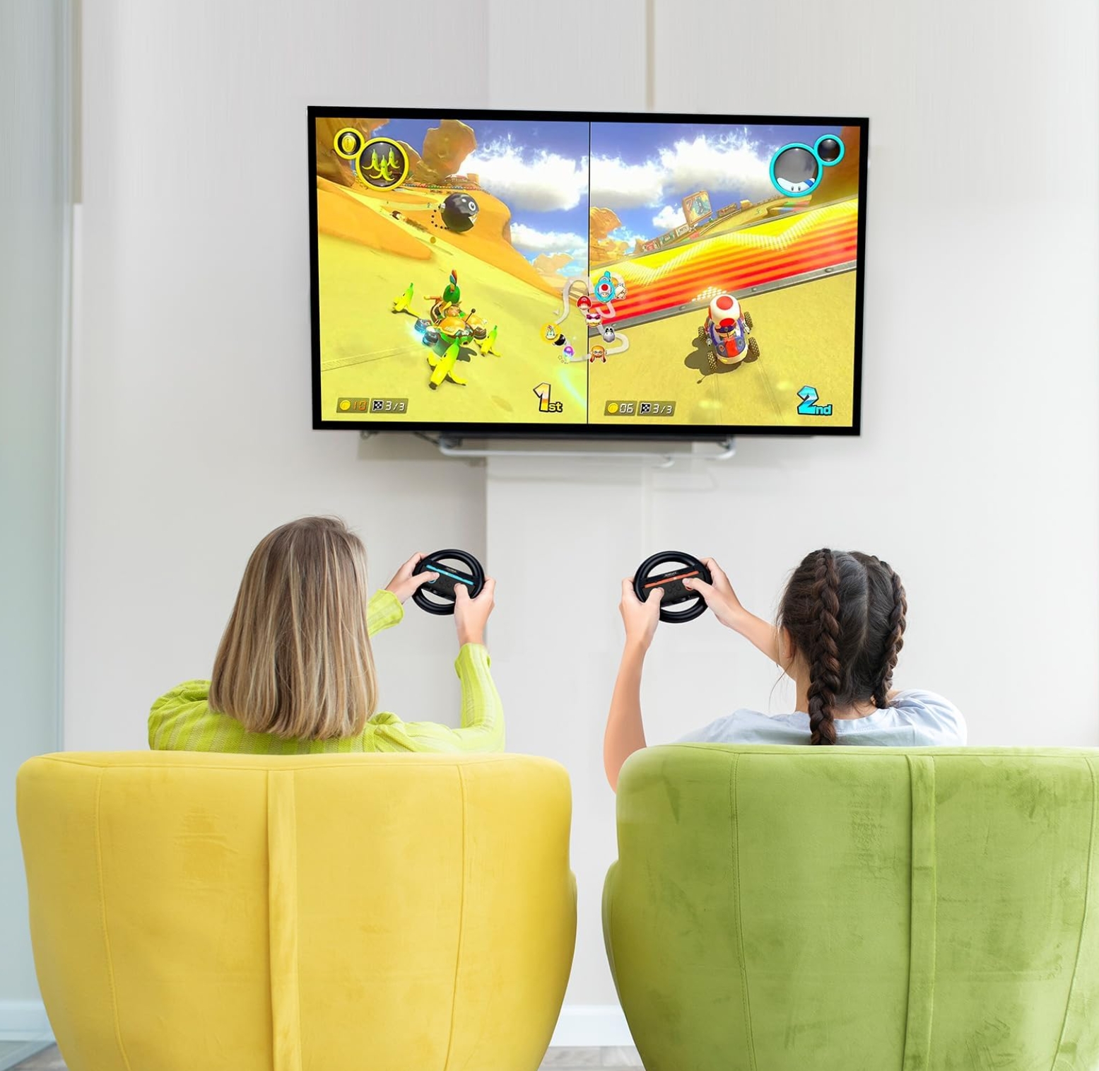 Nintendo Switch 2用 Joy-Con 2 ハンドル 2個セット  マリオカート ワールド ステアリングホイール コントローラーアクセサリー Switch2専用設計 ジョイコン2 |  | 07