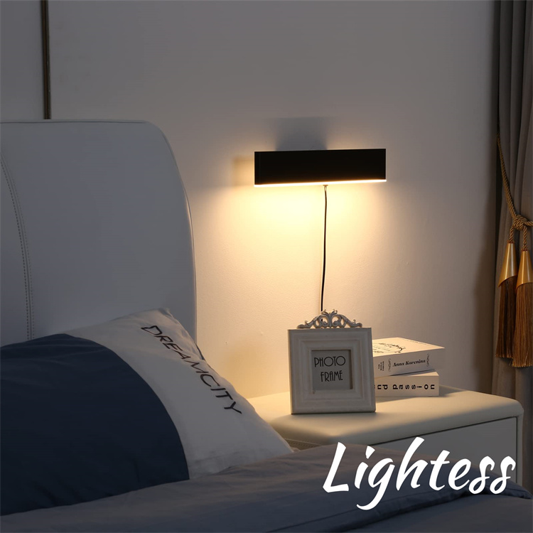 Lightess LED ブラケットライト コンセント式 明るさ調節 角度調整