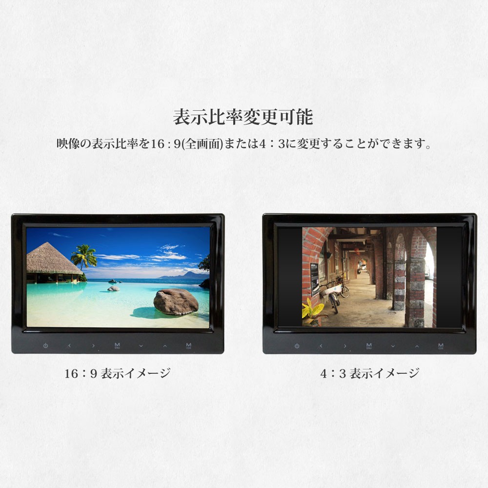 オンダッシュモニター 7インチ 埋め込みモニター タッチボタン 送料無