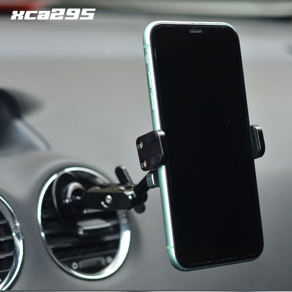 スマホホルダー 金属製 車 車載ホルダー 360度回転 スマホスタンド