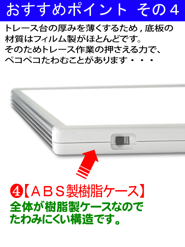 日本製「側面スイッチで誤動作防止」「明るさ6800⇔5900Lx切替」 A3 