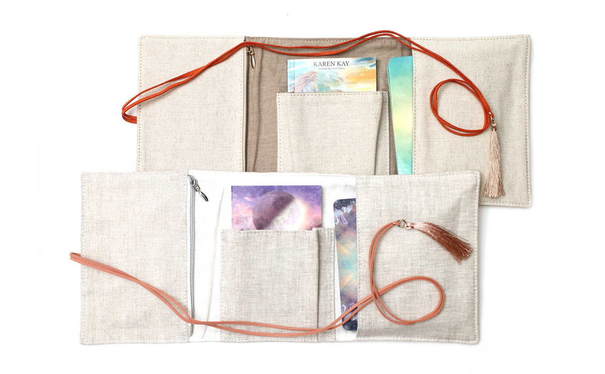 リネンオラクルカードポーチ（2種から選択） : ライトワークス公式