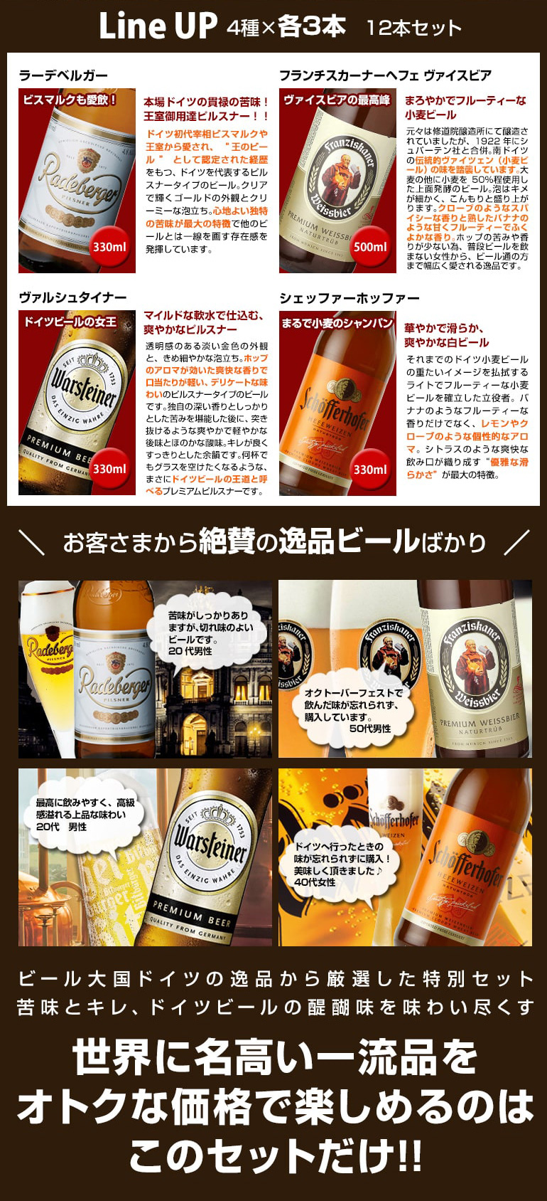 ドイツビール12本セット