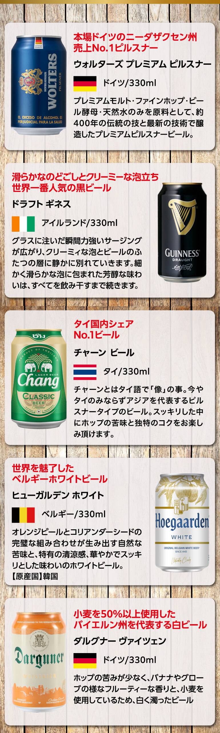 世界の缶ビール12本セット