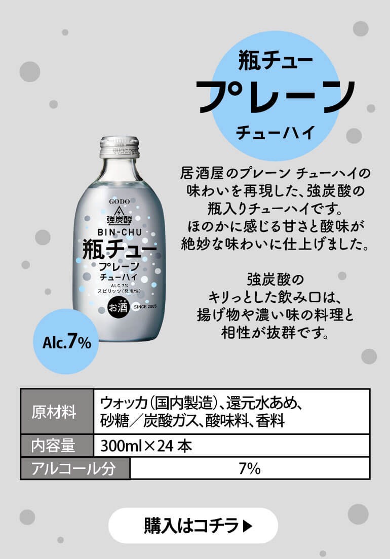 送料無料 瓶チュー しょっぱいウメボシ 300ml×24本 4％ 1ケース 強炭酸