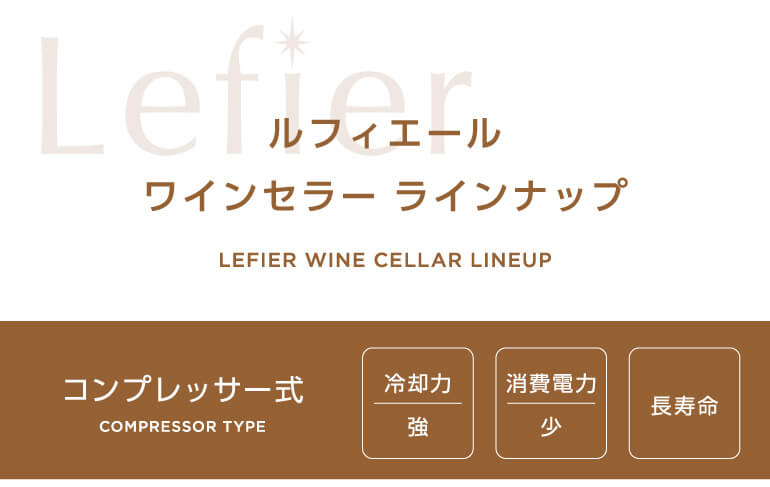 ルフィエールワインセラーラインナップ