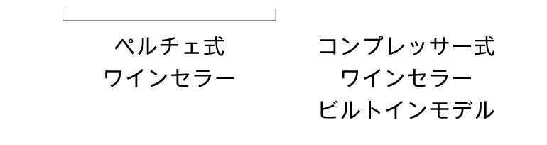 ベルチェ式ワインセラー ＆ コンプレッサー式ワインセラー ビルトインモデル