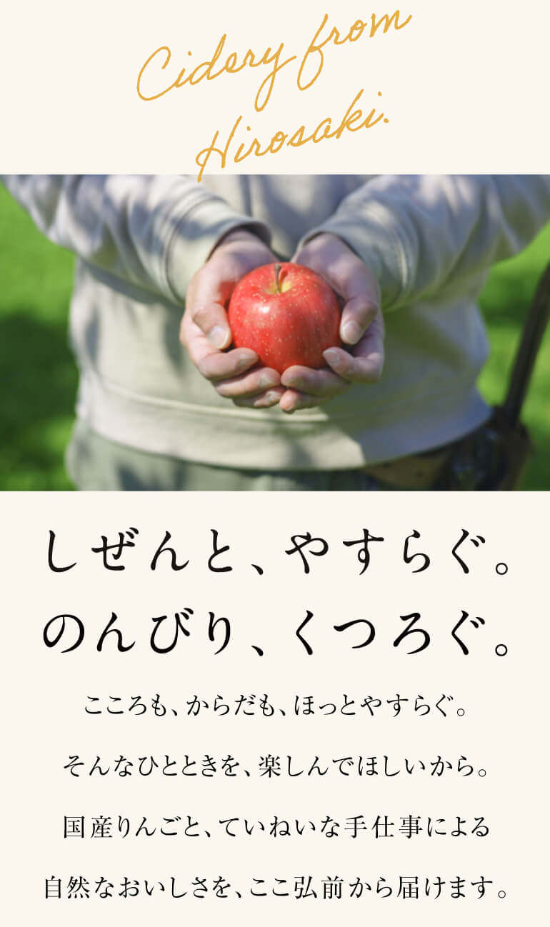 ニッカ弘前 生シードル ドライ 200ml瓶 24本入ケース やや辛口 日本