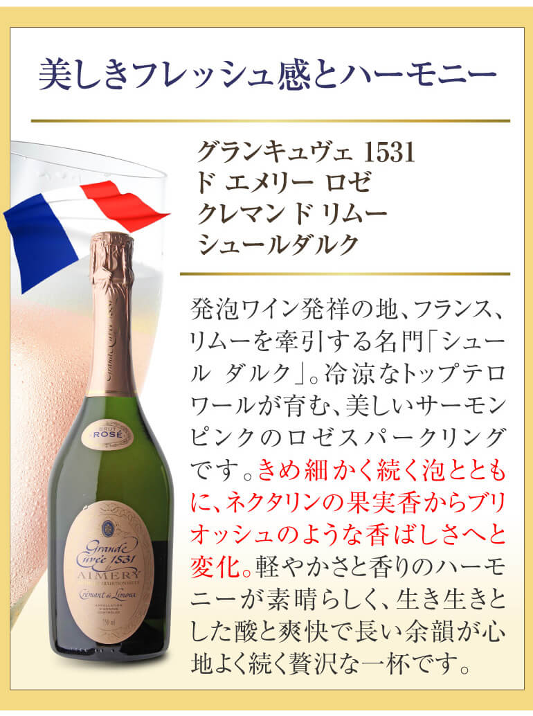 1本あたり1,980円(税込) 送料無料 シャンパン製法辛口泡6本セット 22弾