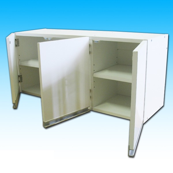 日本製！光沢仕上げ吊り戸棚 扉タイプ 幅90cm（奥行き30×高さ40）送料