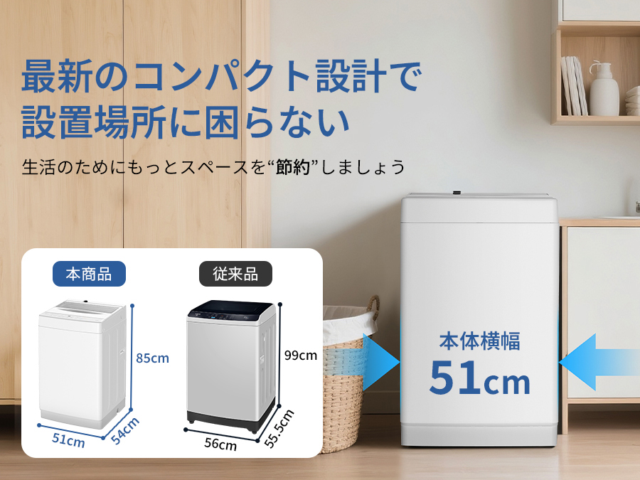 SAMKYO 年末感謝祭セール!SAMKYO 洗濯機 7kg 全自動 一人暮らし 幅51cm