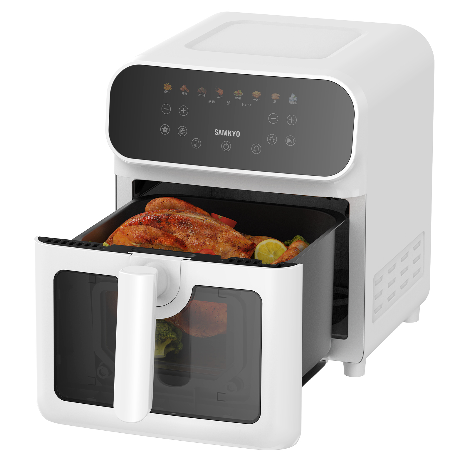 SAMKYO エアフライヤーＦ60 Amazon.co.jp: SAMKYO ノンフライヤー 6.2L 大容量 2-6人用 エア