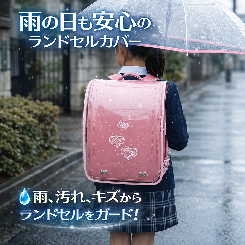 ランドセルカバー 透明 男の子 女の子 ランドセル 2026 雨 かわいい 可愛い クリア 保護シート 激安 セール 人気