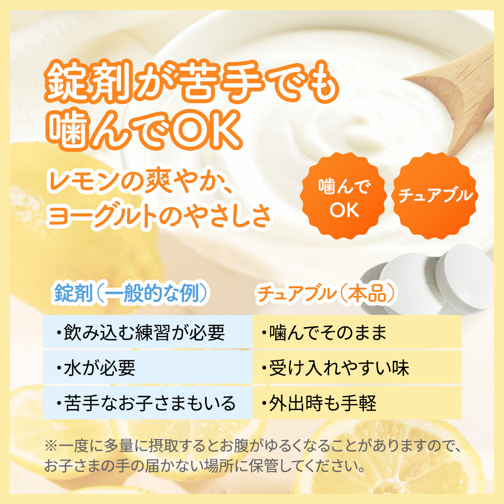 CUSPY スルッピ すっきりサポート チュアブル 酸化マグネシウム 子供 こども 便通 便秘 小児科医師共同開発 乳酸菌 オリゴ糖 食物繊維 日本製