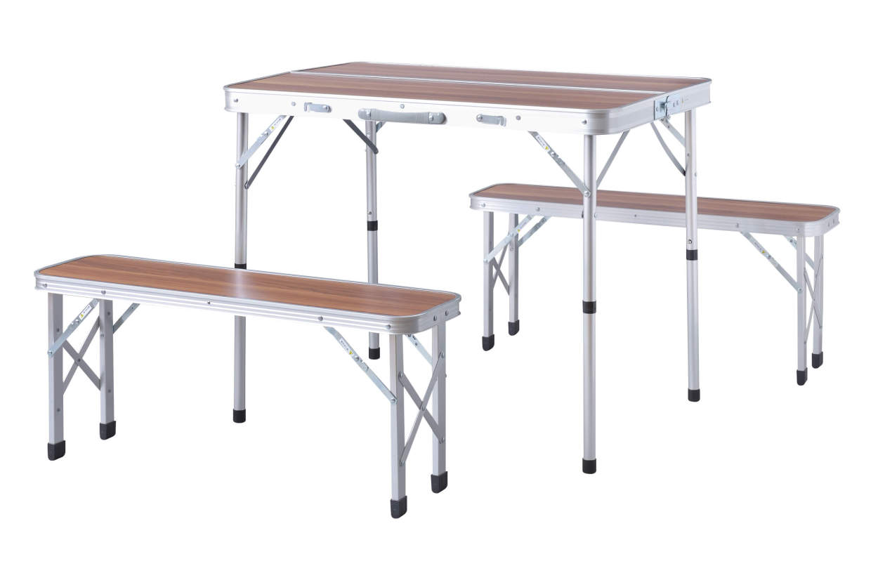 アルミフォールディング　テーブル&ベンチセット 楽天市場】Folding table&bench フォールディングテーブル