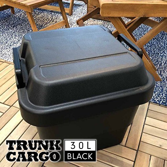 トランクカーゴ 30L BLACK ブラック コンテナ 収納ケース フタ付き