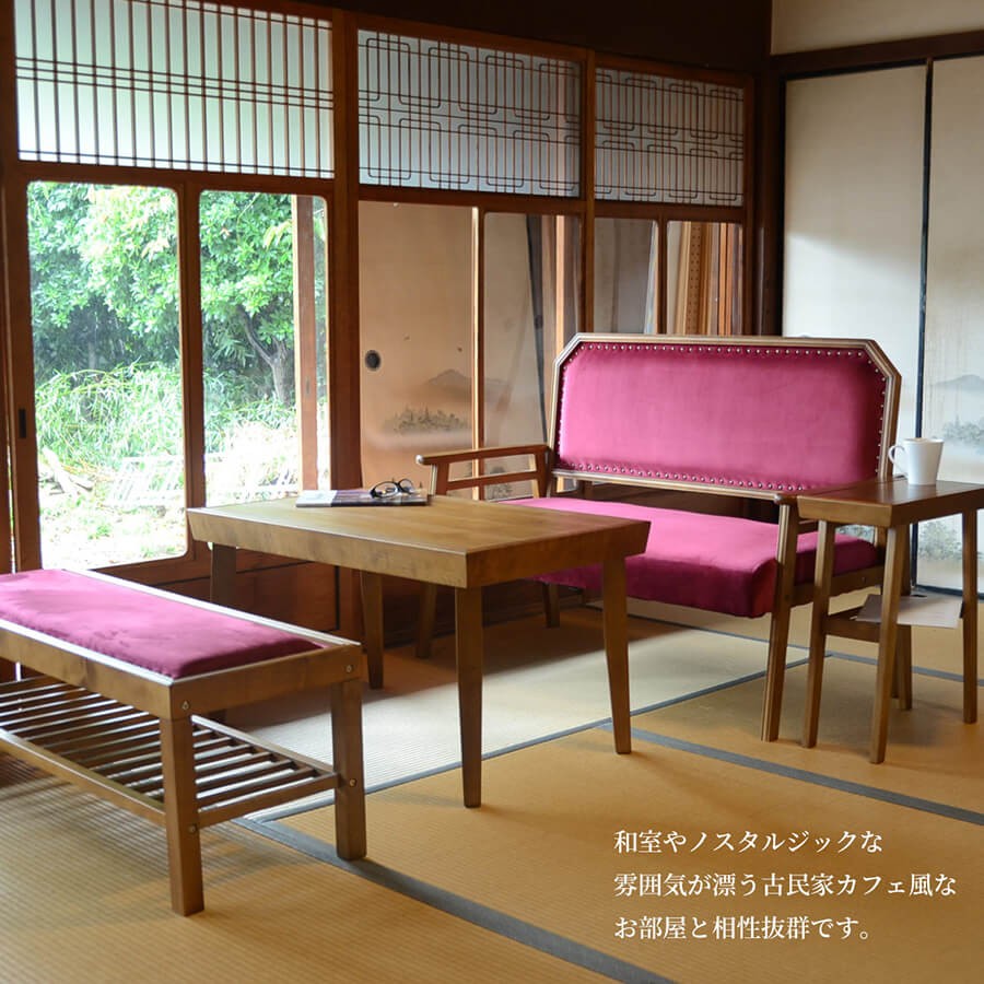 ソファ ソファー JEM 2P 大正ロマン 大正浪漫 家具 レトロ ベロア