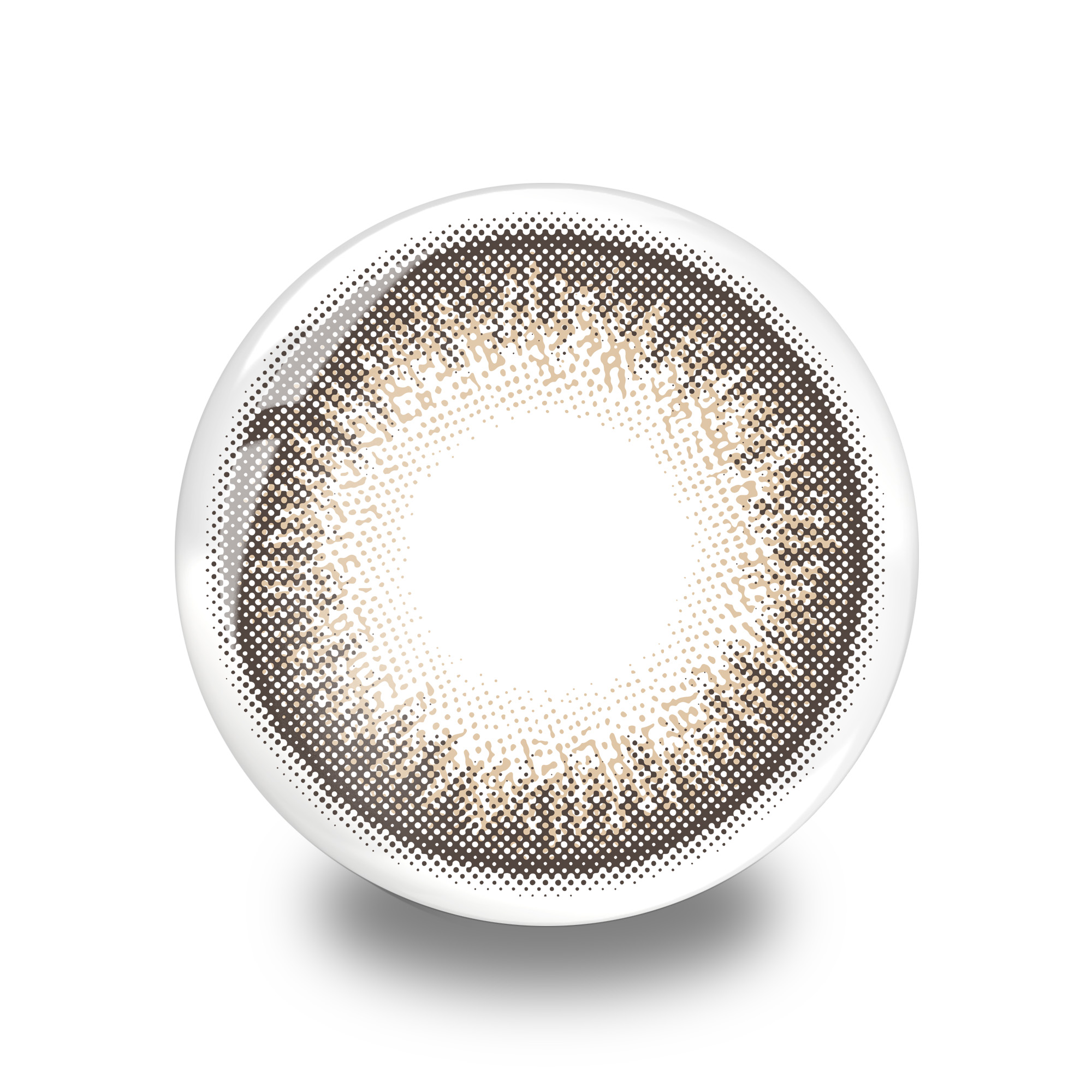 クレイネル カラコン ワンデー 度あり 小嶋陽菜 大人 ナチュラル 裸眼風 フチなし フチあり ブラウン モーブ 大人 UVカット 1day 10枚入り | ブランド登録なし | 03