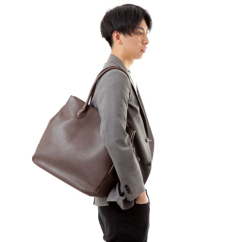 トートバッグ A4 縦型 ラージサイズ レディース メンズ 本革 ビジネスバッグ レザー 革 大きめ 通勤 通学 エールック A-LOOK A3176 爆買の画像
