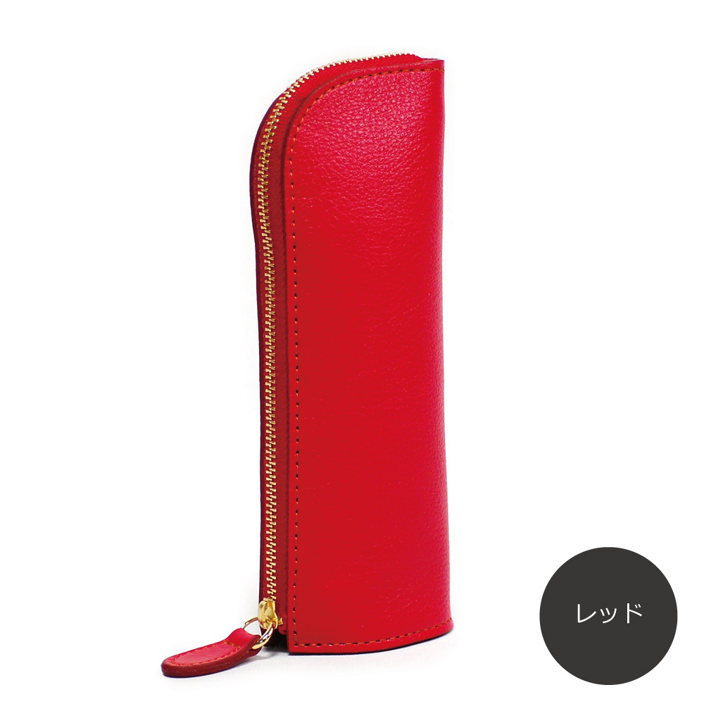 爆買 ペンケース スタンド型 本革 オリーブレザー 革 筆箱 筆入れ 日本