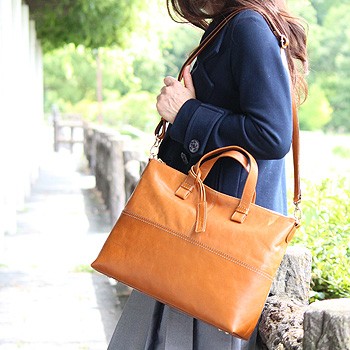 LIME(ライム）来夢イズムコンビ L1893 本革 A4 2wayトートバッグ