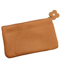 マルチポーチ 本革 ポーチ 通帳入れ レザー フラワーライン L8003