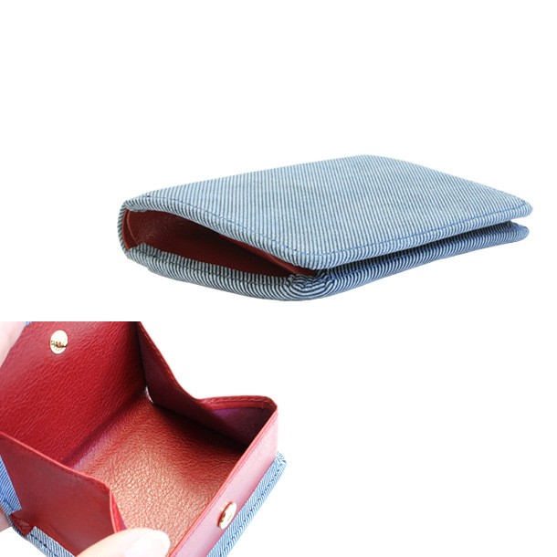 コインケース デニム調レザー 本革 小銭入れ 日本製 父の日 ライム マキシム デニム  L8090 | LIME made in japan | 02