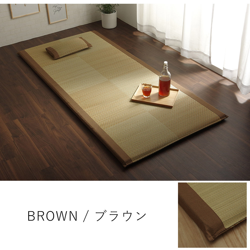 国産 い草 ごろ寝マット マット ノア（マット/約90×200cm+枕/約40×20cmセット） 敬老の日｜limelime-store｜03