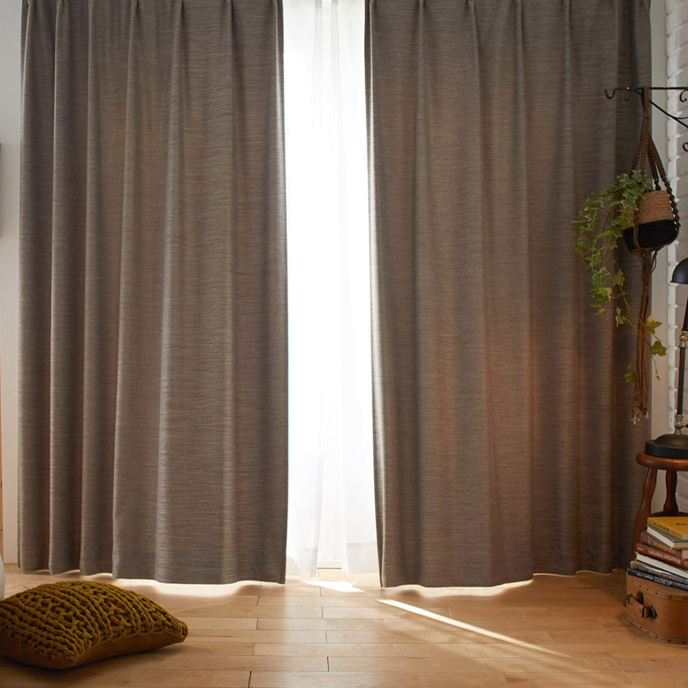 ドレープカーテン 遮光 2級 デザインライフ カーテン おしゃれ 洗える オフト 100×135cm（1枚入り/一枚だけ） 北欧 モダン｜limelime-store｜03