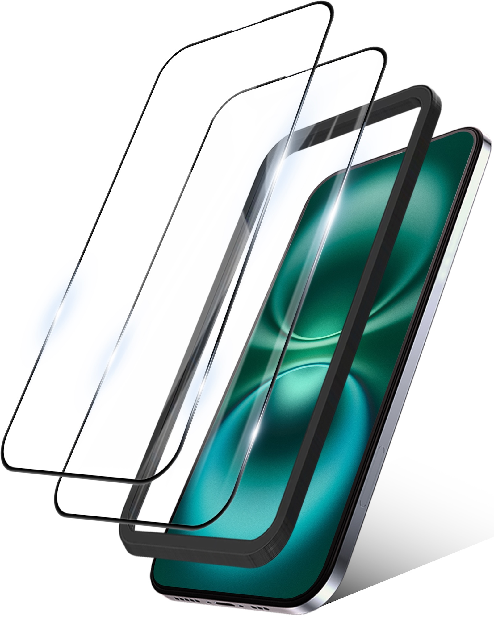 iPhone16 ガラスフィルム 全面 保護フィルム iPhone15 iPhone14 iPhone13 Pro Max Plus mini アイフォン SE3 SE2 12 11 XR 8 全面保護 10H ガラス フィルム 2枚 | TEIQ | 03