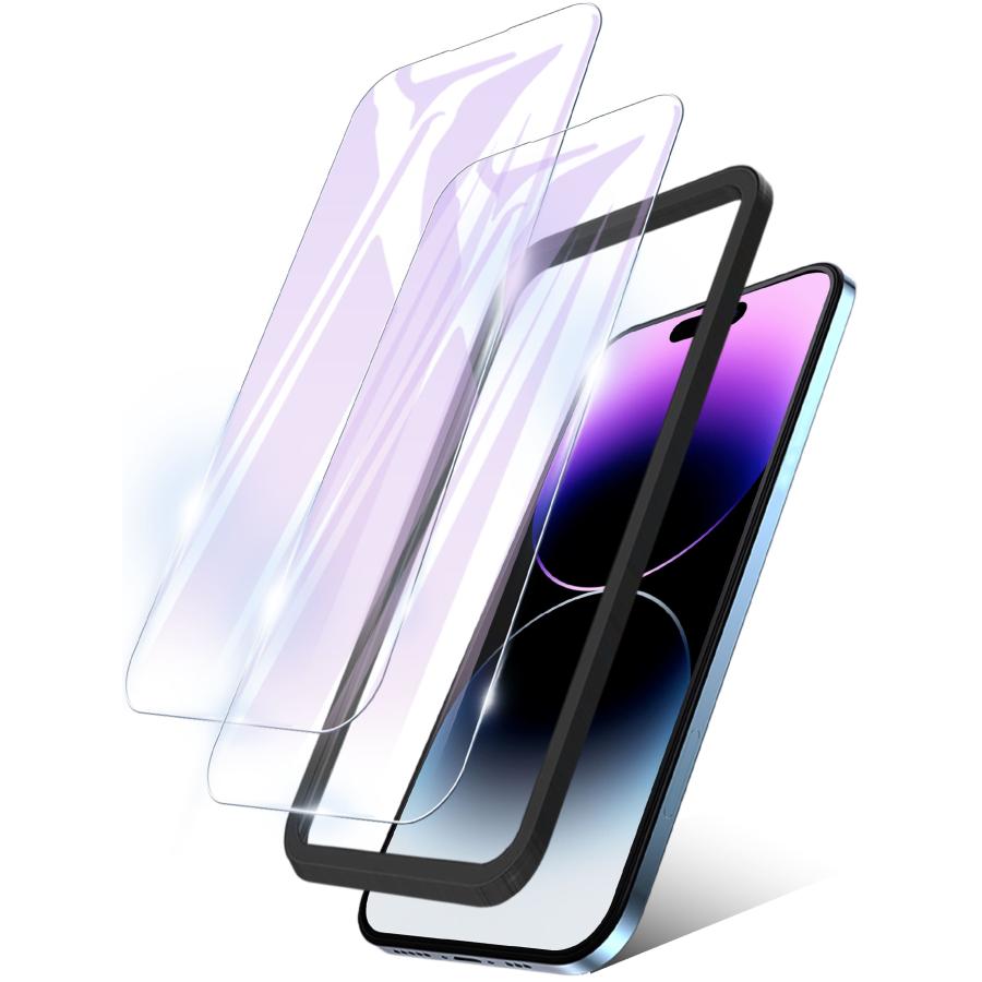 iPhone15 ガラスフィルム ブルーライトカット 全面 保護フィルム iPhone14 iPhone13 iPhone12 iPhone11 Pro Max Plus mini XR XS X 10H 二重強化 フィルム｜limep｜07