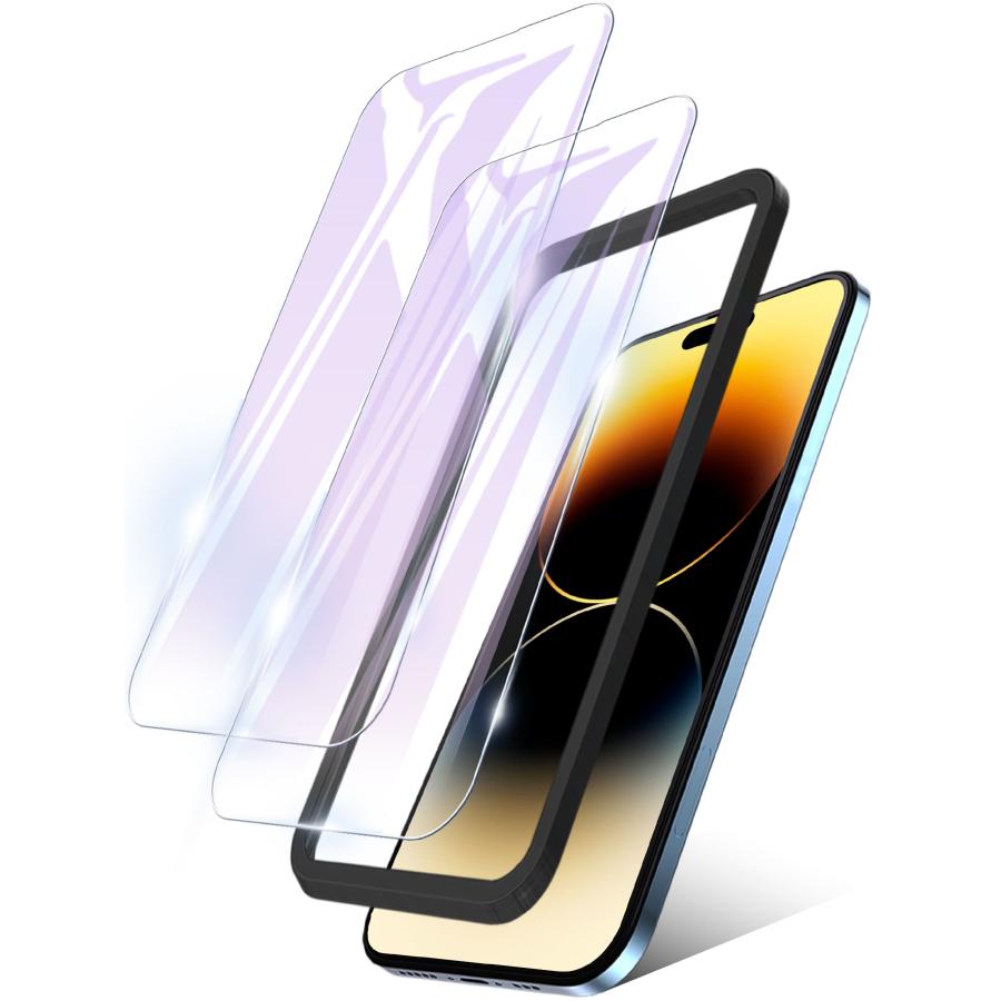 iPhone15 ガラスフィルム ブルーライトカット 全面 保護フィルム iPhone14 iPhone13 iPhone12 iPhone11 Pro Max Plus mini XR XS X 10H 二重強化 フィルム｜limep｜09