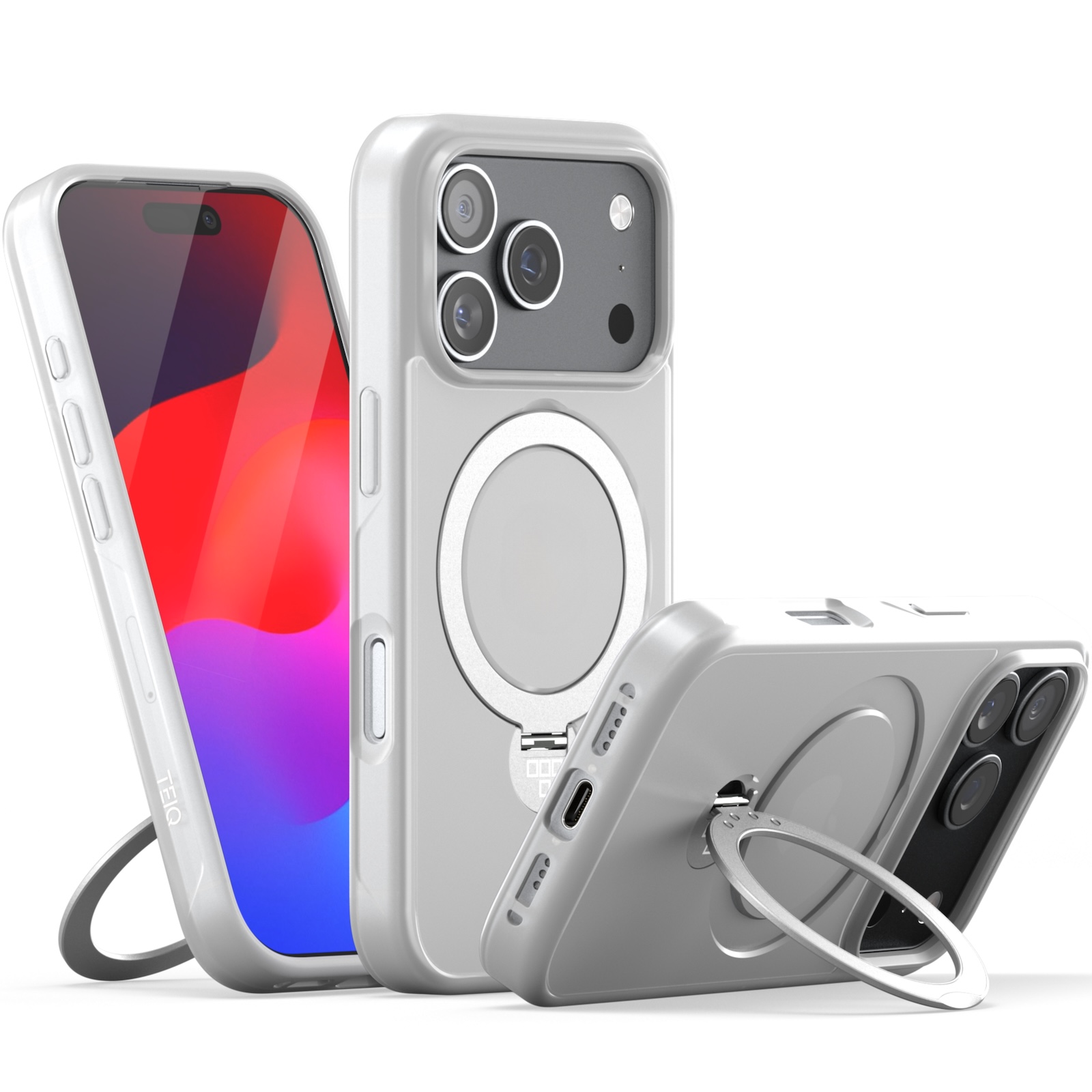 TEIQ iPhone16e ケース リング付き magsafe対応 iPhone16