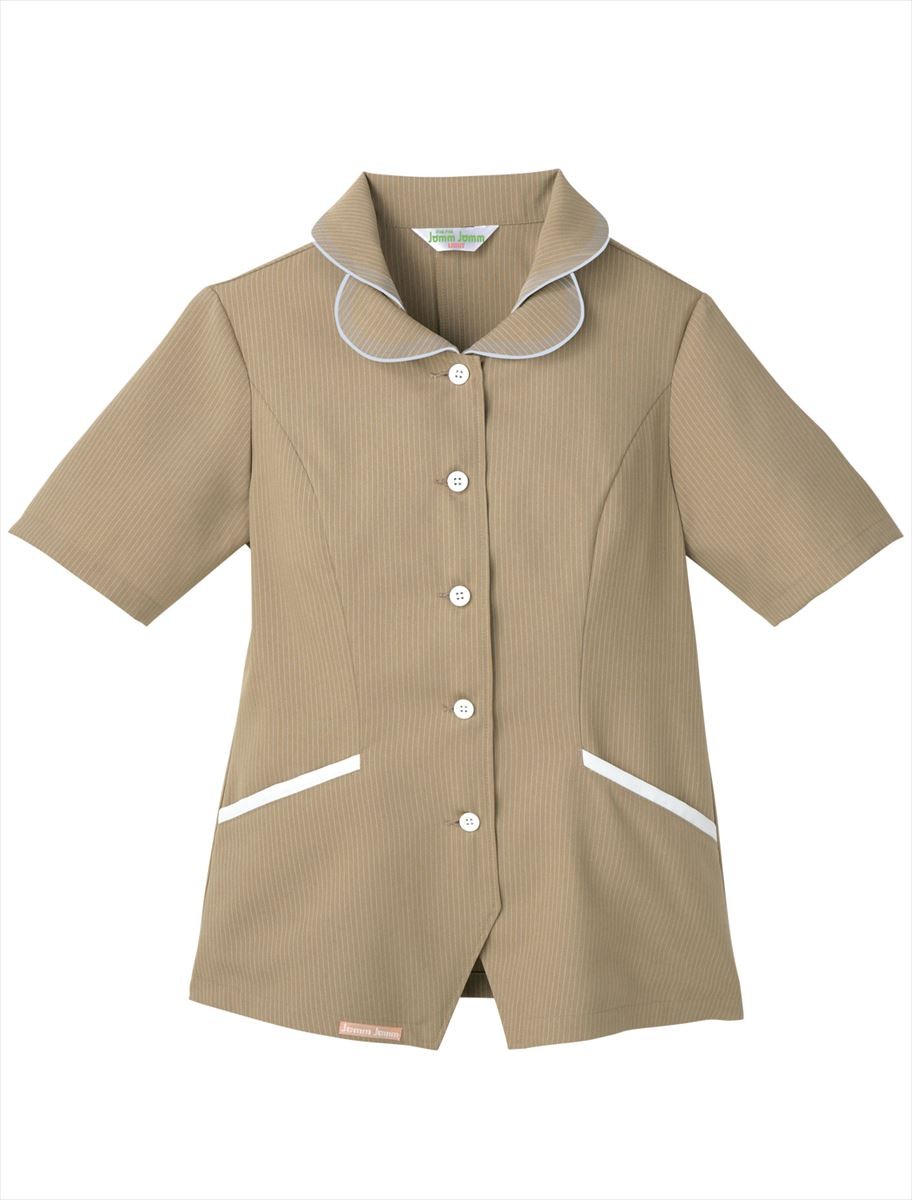 ジャケット 半袖 レディース UNIWEAR ユニウェア JS-182 日本製生地使用 ジャケット 半袖 レディース UNIWEAR ユニウェア JS-182 日本製