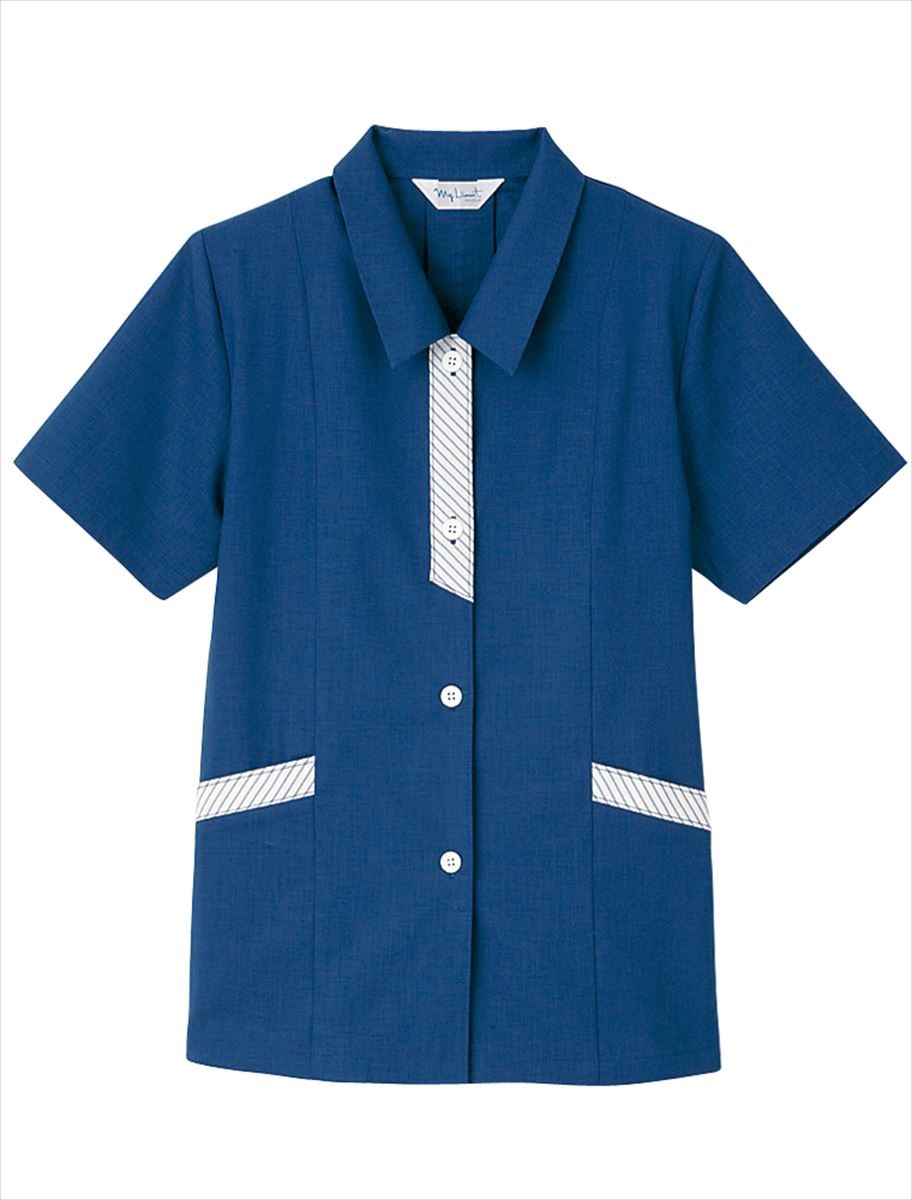 スモック レディース UNIWEAR ユニウェア SL-968 日本製生地使用 スモック 半袖 レディース UNIWEAR ユニウェア SL-877 SS〜4L