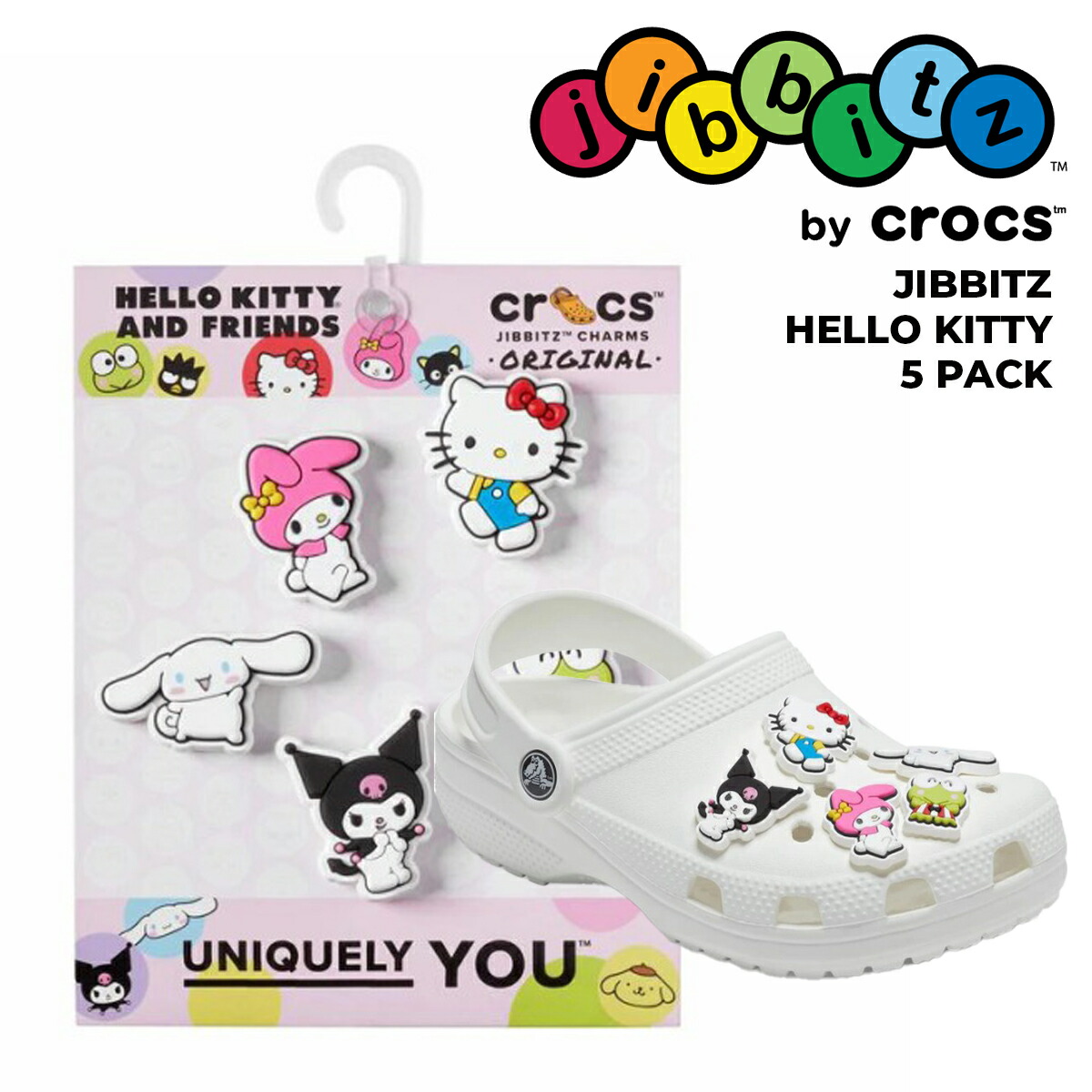 crocs（クロックス） crocs JIBBITZ HELLO KITTY 5 PACK 10013597