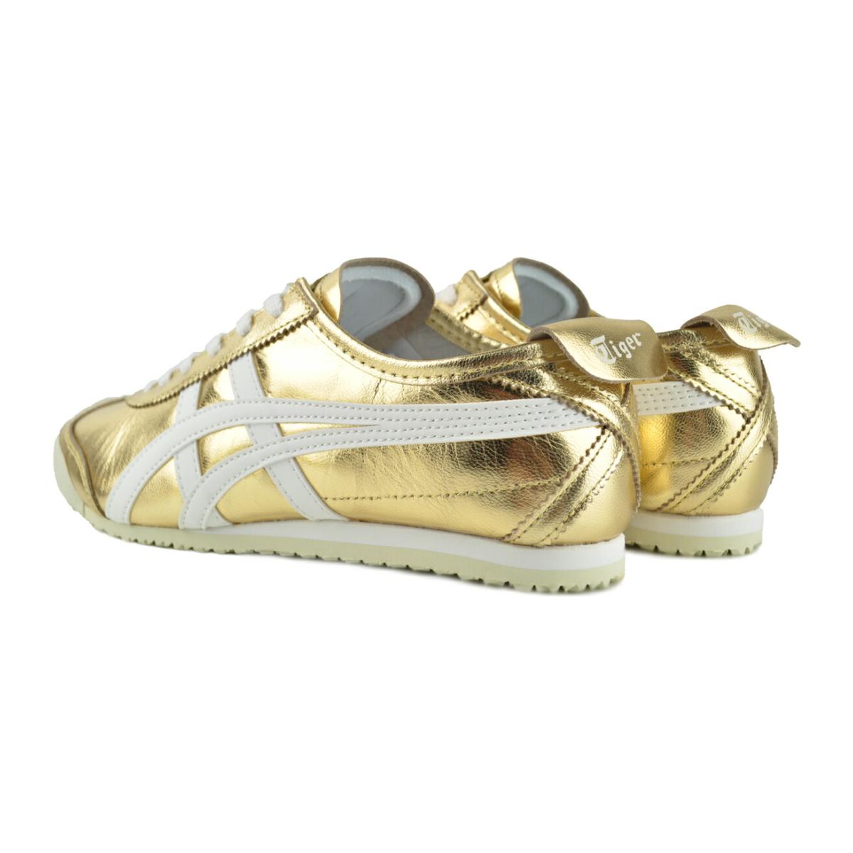 美品 Onitsuka Tiger MEXICO 66 GOLD & WHITE Onitsuka Tiger（オニツカタイガー） Onitsuka Tiger MEXICO 66 GOLD