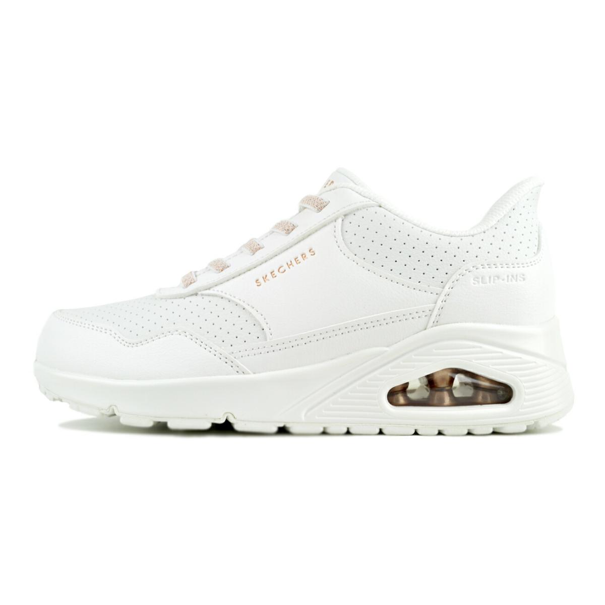 SKECHERS（スケッチャーズ） SKECHERS UNO-BANKSIA LUXE WHITE 177118