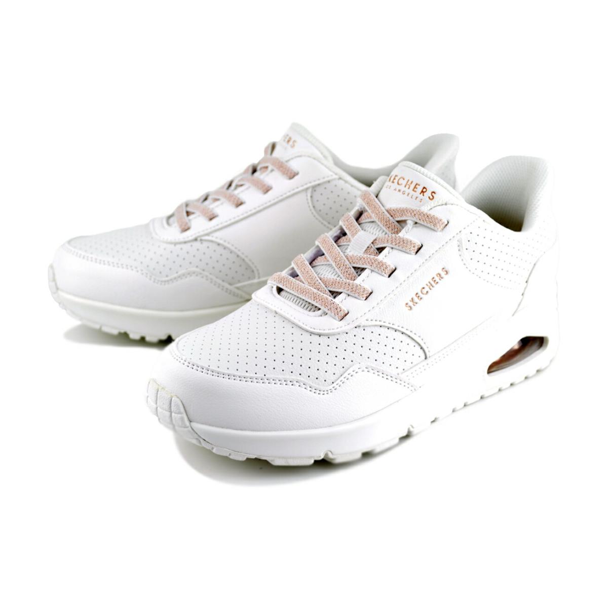 SKECHERS（スケッチャーズ） SKECHERS UNO-BANKSIA LUXE WHITE 177118