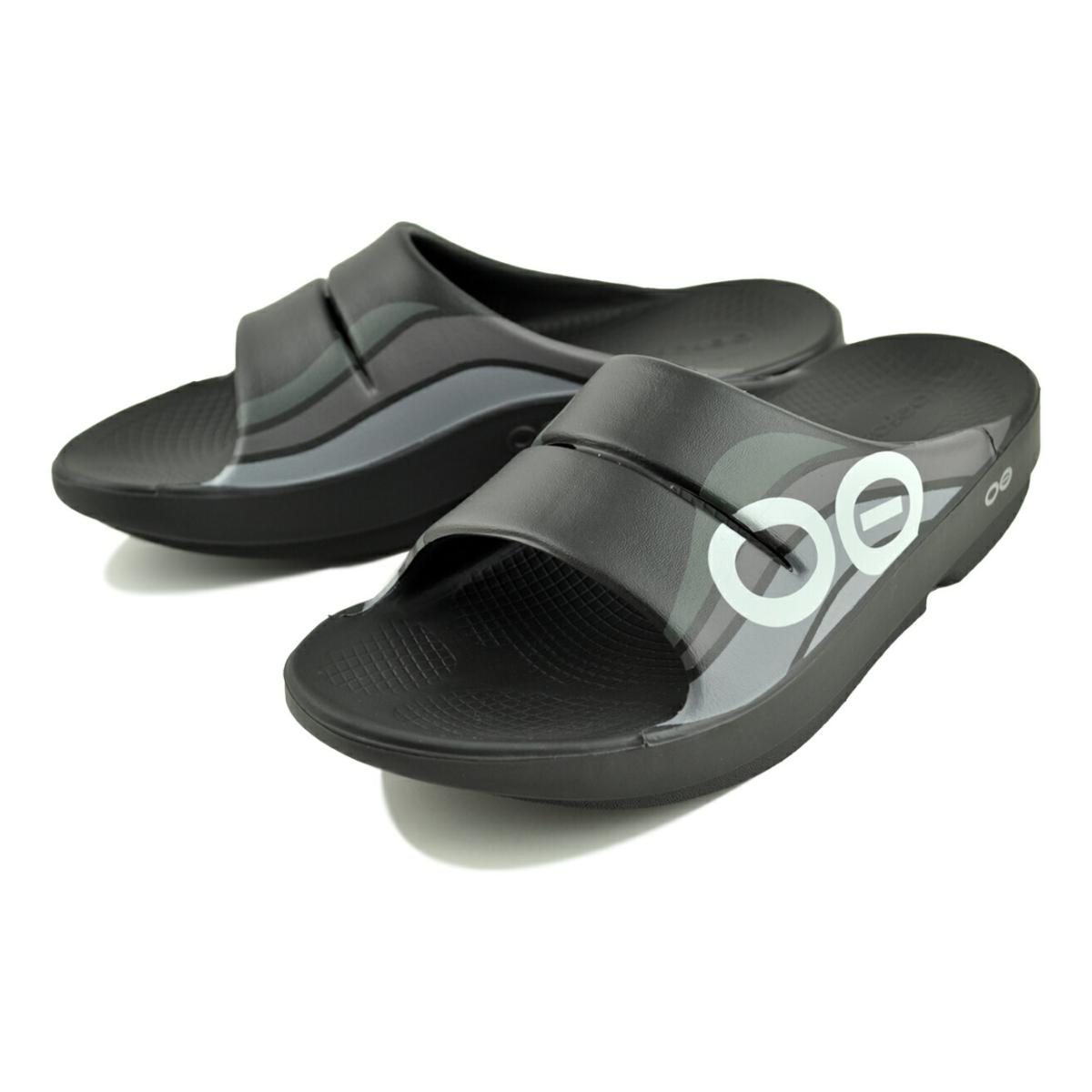 OOFOS（ウーフォス） [ポイント10倍] OOFOS OOahh SPORT BLACK WAVE