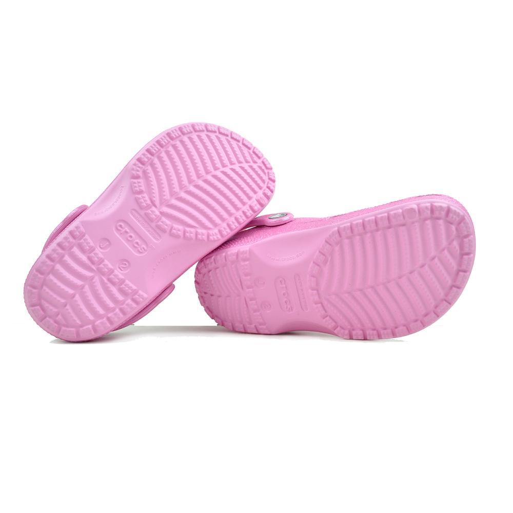 crocs（クロックス） crocs CLASSIC GLITTER CLOG KIDS PINK TWEED
