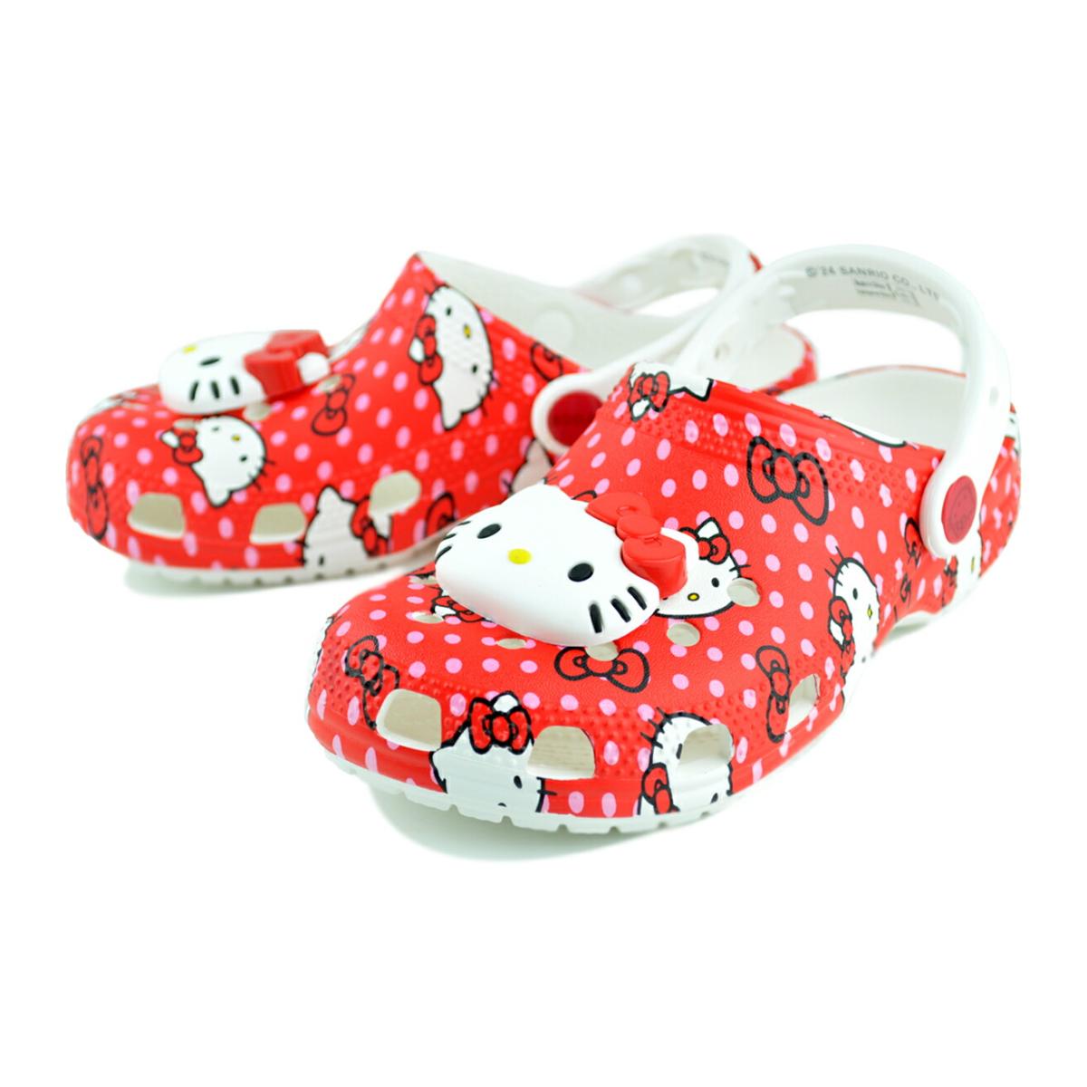 crocs（クロックス） crocs HELLO KITTY RED CLASSIC CLOG K MULTI