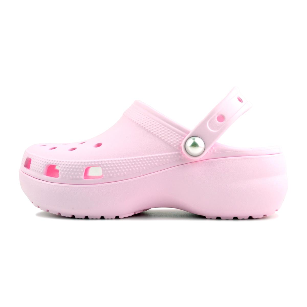crocs CLASSIC PLATFORM PEARL CLOG PINK MILK 211231-6zw