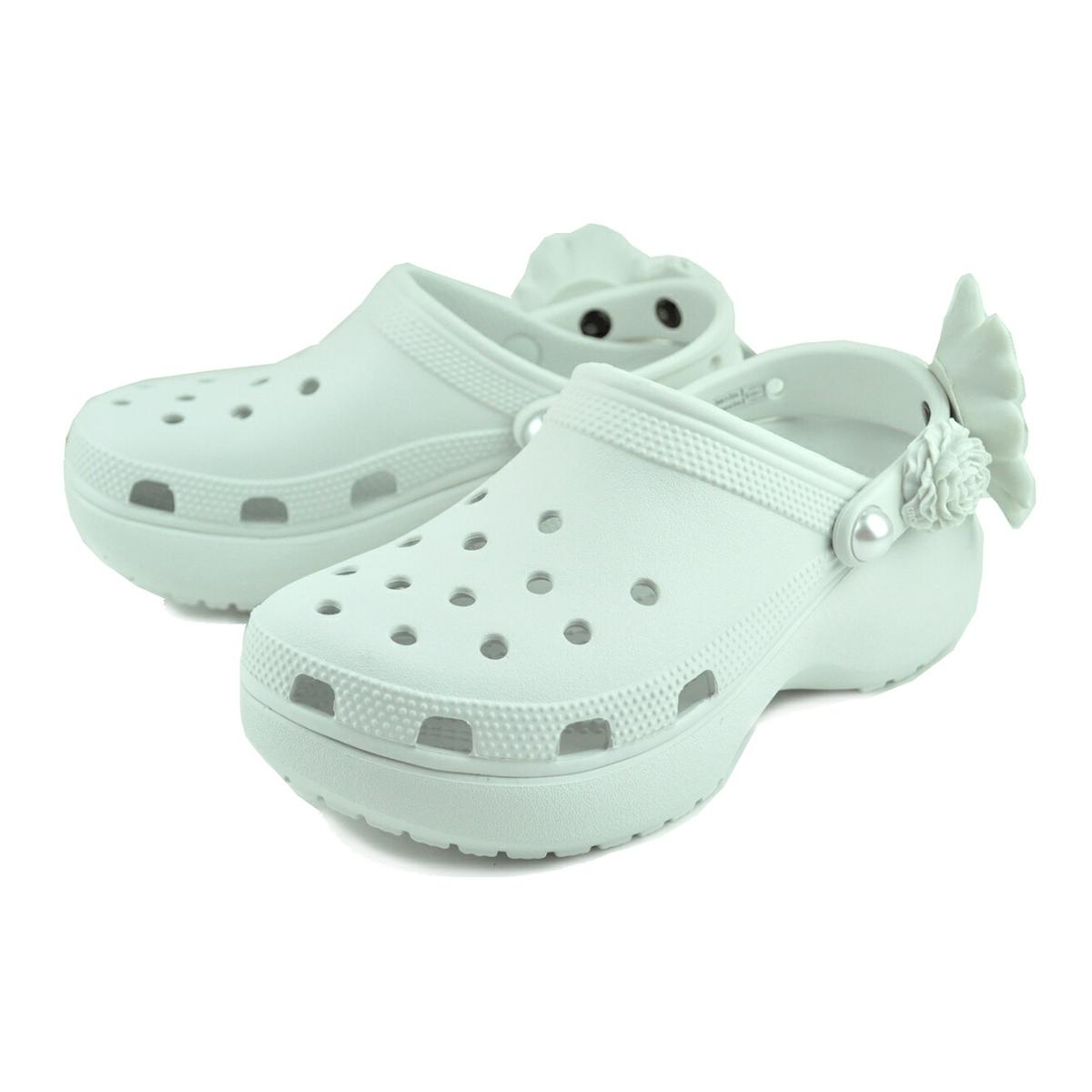 クロックス crocs CLASSIC PLATFORM BOUQUET CLOG MOON LIGHT 211292-1nk