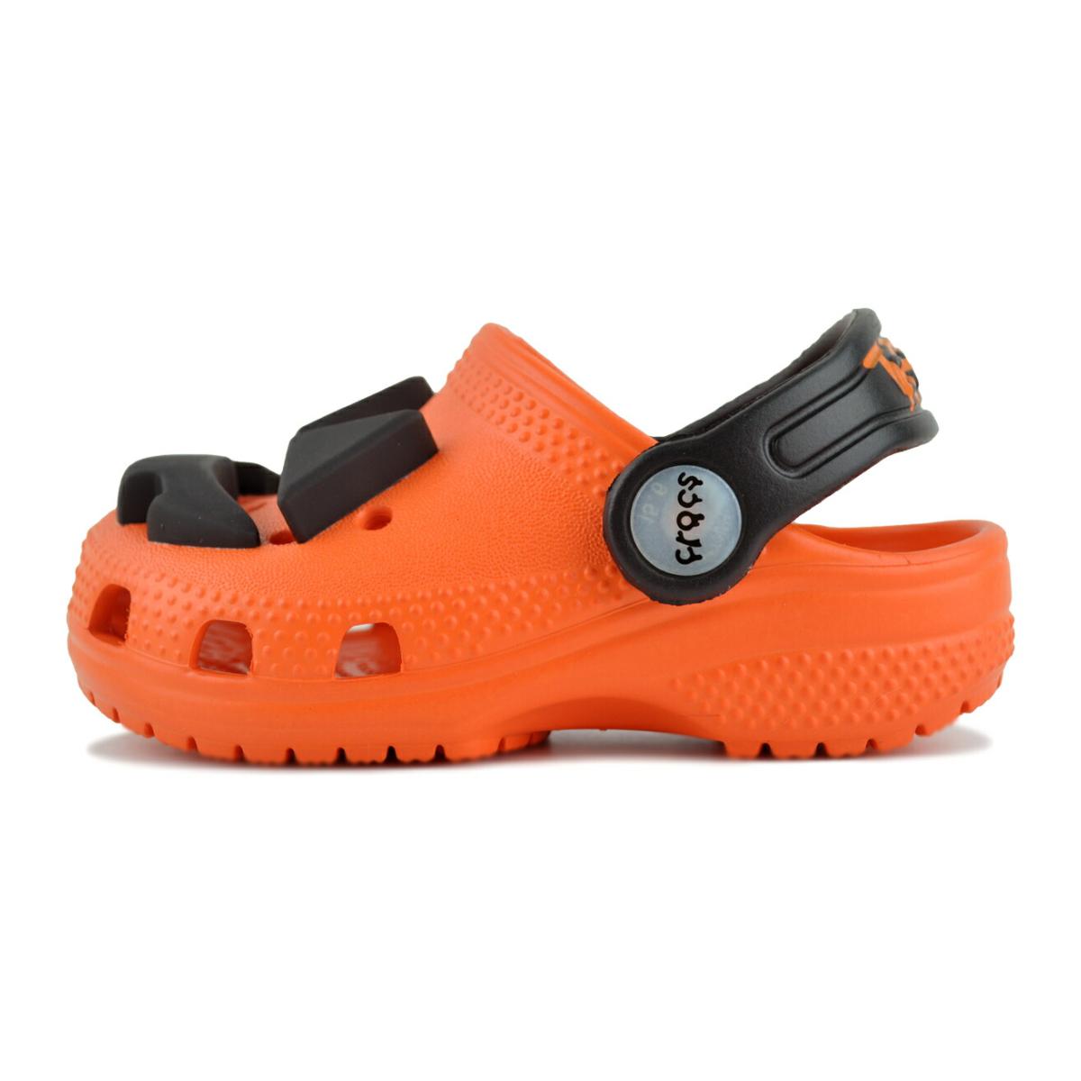 crocs CLASSIC JACK O LANTERN LIGHTS CLOG TODDLER ORANGE