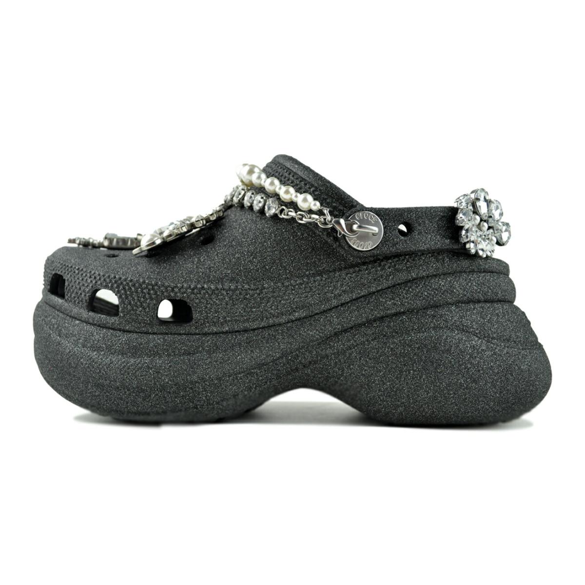 crocs（クロックス） crocs BAE WEDDING GLITTER CLOG BLACK ベイ