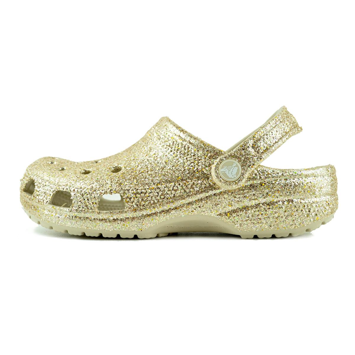 crocs（クロックス） crocs CLASSIC CHUNKY GLITTER CLOG SANDSTONE